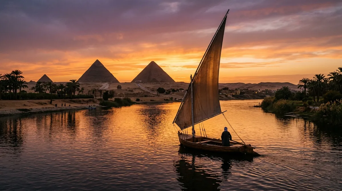 Ilustrace k audioknize Egypťan Sinuhet