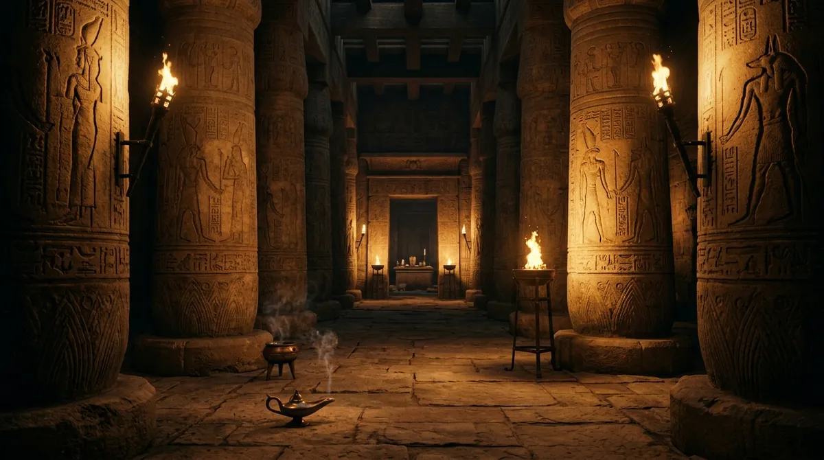 Ilustrace k audioknize Egypťan Sinuhet