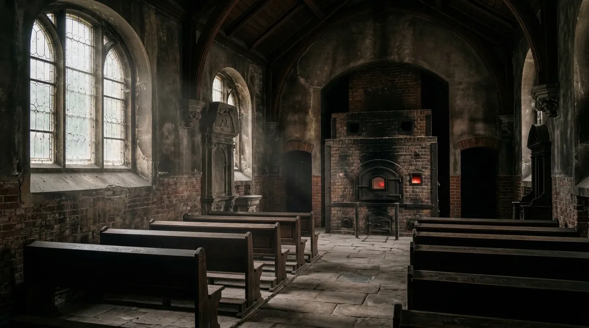 Ilustrace k audioknize Spalovač mrtvol