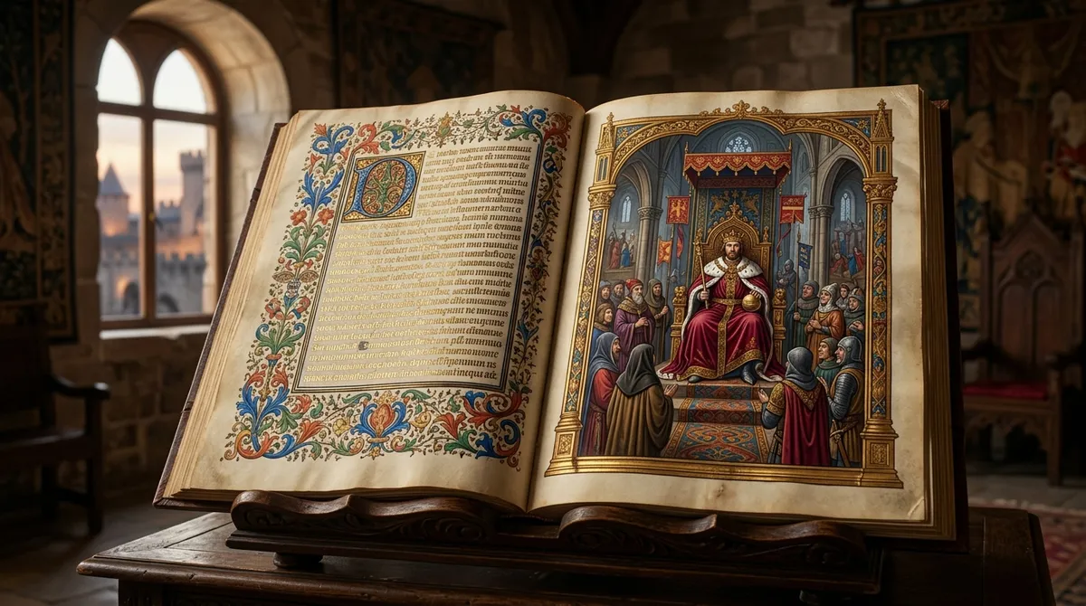 Ilustrace k audioknize Toulky českou minulostí - speciál Karel IV.